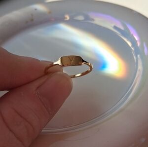 Gorjana Gold Y-Engraved Ring